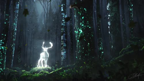 Fantasy wild deer