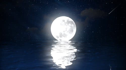 月光水面