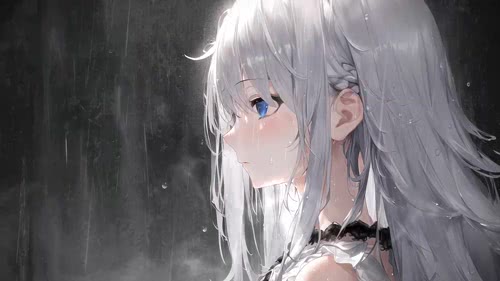 雨中少女