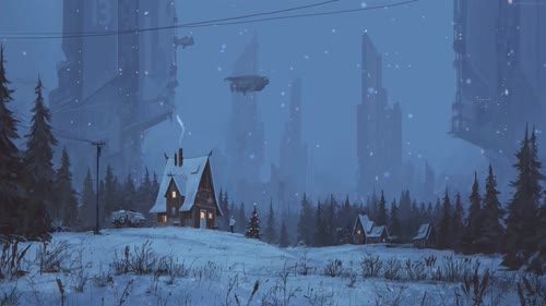  Winter Houses Sci Fi Towers