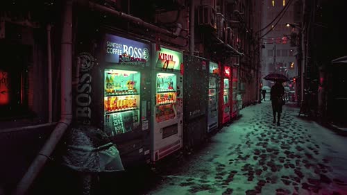 Winter Japan Alley