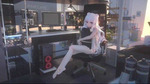 Azur Lane - Girl and PC